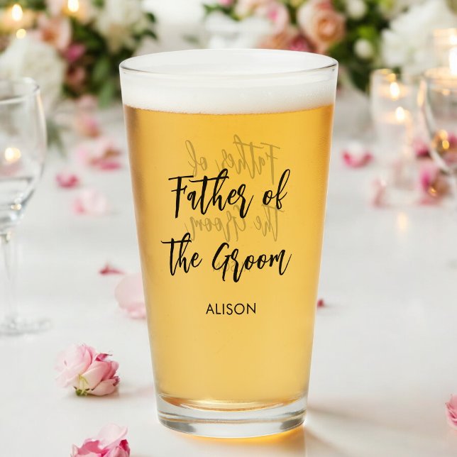Father of the Groom Bridesmaid Wedding Glass (Creator Uploaded)