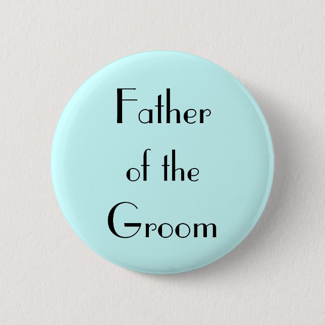 Father of the Groom Button (Front)