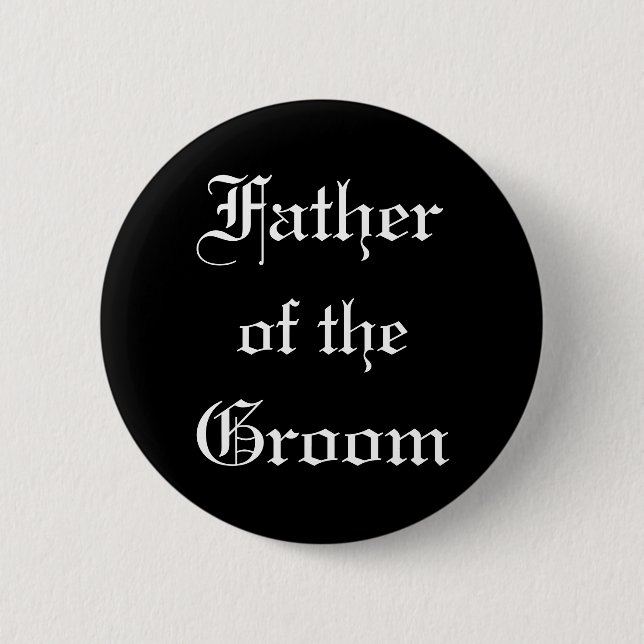 Father of the Groom Button (Front)