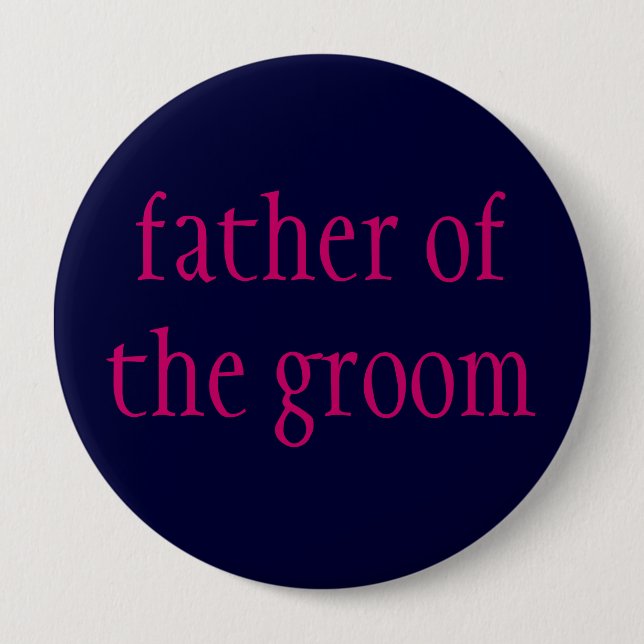 "father of the groom" button (Front)