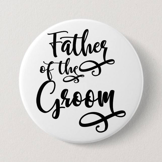 Father of the Groom Button (Front)
