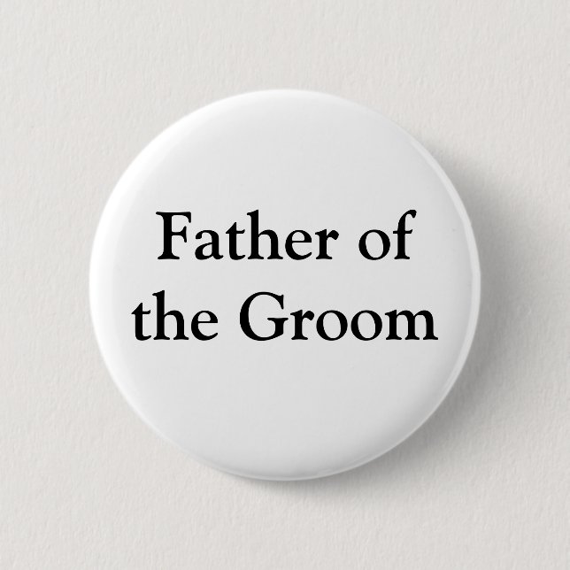 Father of the Groom Button (Front)