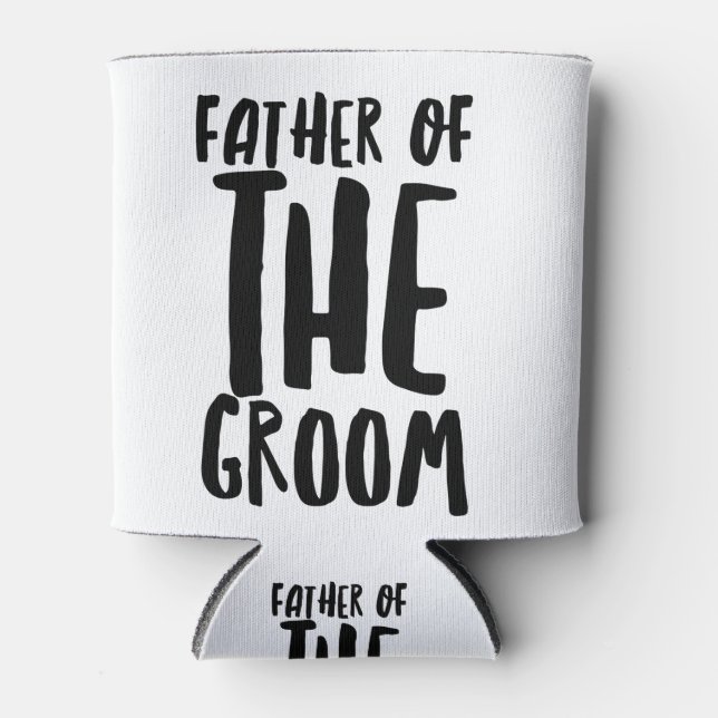 Father of the Groom Can Cooler (Front)
