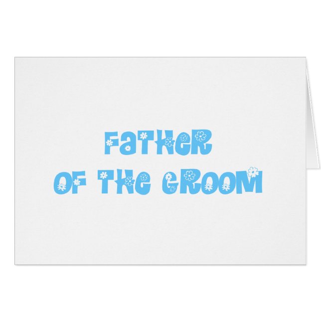 Father of the Groom Cards (Front Horizontal)