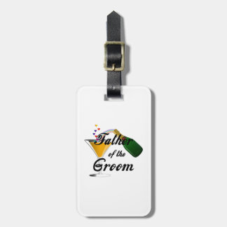 Father of the Groom Champagne Toast Bag Tag