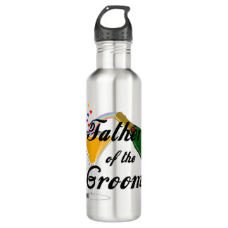 Father of the Groom Champagne Toast Stainless Steel Water Bottle