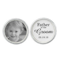 Father of the Groom Custom Photo Cufflink