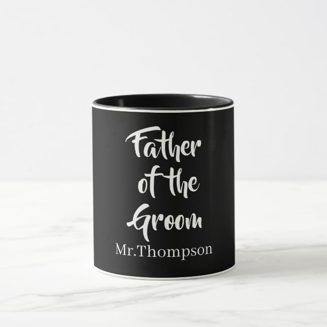 Father of the Groom Custom Wedding Parent Gift Mug (Center)