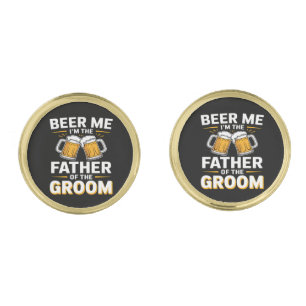 Father of The Groom Drinking Team Cufflinks