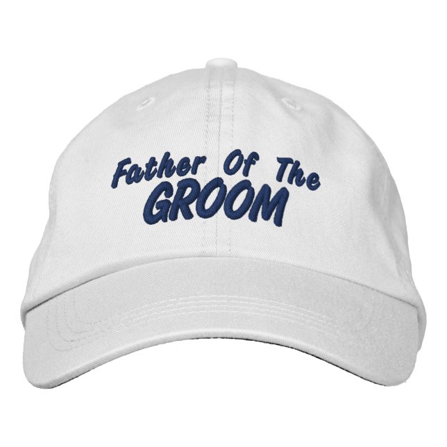 Father of the Groom Embroidered Baseball Cap (Front)