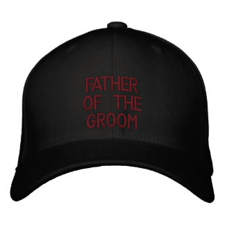 Father of the Groom Embroidered Baseball Hat