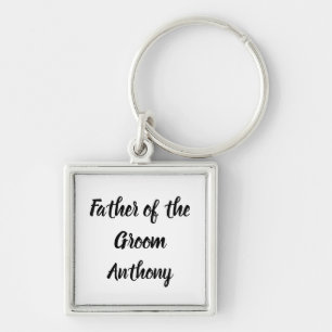 Father of the Groom Gift Custom Name Gift Wedding  Keychain