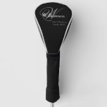 Father Of The Groom Gift Elegant Monogram Modern  Golf Head Cover at Zazzle
