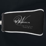 Father Of The Groom Gift Elegant Monogram Rustic Golf Head Cover<br><div class="desc">Wedding Party Gifts Father Of The Groom Gift Elegant Monogram Rustic Putter Cover. Click personalize this template to customize it with the monogram last name Initial, the first name, and the wedding date quickly and easily. Father Of The Groom Gift Elegant Monogram Rustic Golf Head Cover, is part of the...</div>
