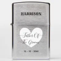 Father Of The Groom Gift Personalized Zippo Lighter