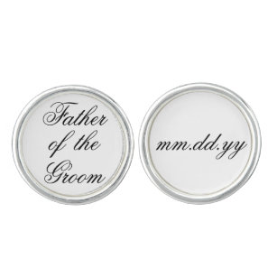 Father of the Groom Gift Wedding Present Cufflinks