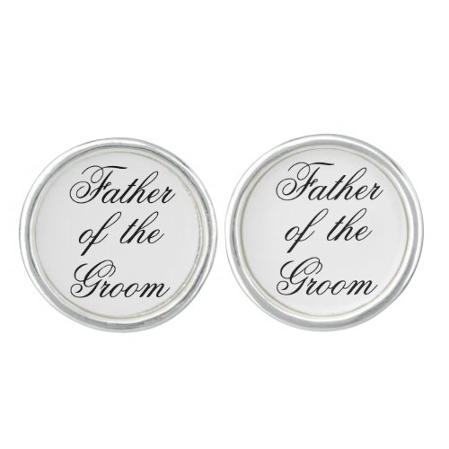 Father of the Groom Gift Wedding Present Cufflinks