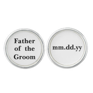 Father of the Groom Gift Wedding Present Cufflinks