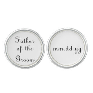 Father of the Groom Gift Wedding Present Cufflinks
