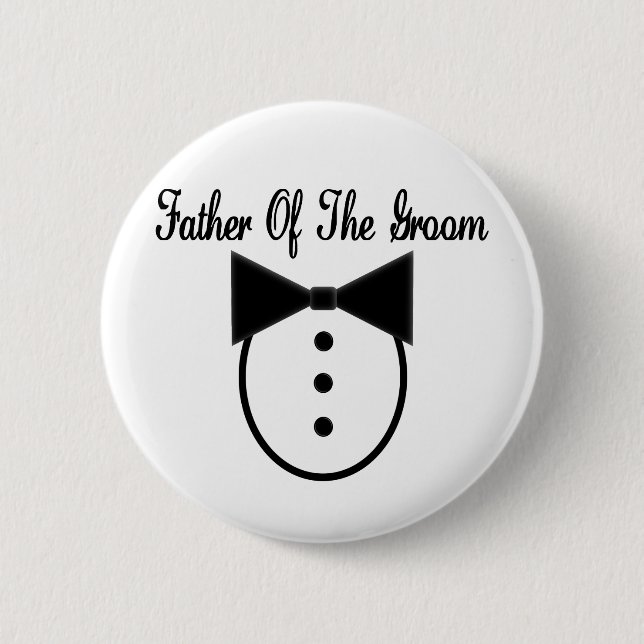 Father of the Groom Pinback Button (Front)