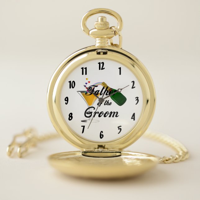 Father of the Groom  Pocket Watch (Inside)