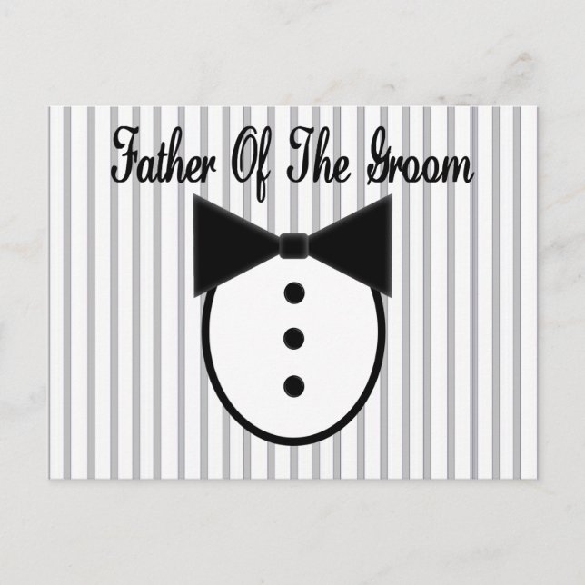 Father of the Groom Postcard (Front)