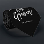 Father of the Groom | Script Style Custom Neck Tie<br><div class="desc">Make the father of the groom feel extra appreciated with this custom name wedding themed necktie.

It features the words "Father of the groom" in an elegant script style text. Nearby is a spot for his name.</div>