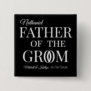 Father of the Groom Wedding Button