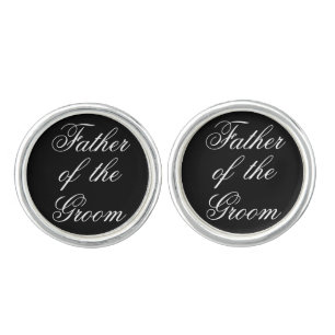 Father of the Groom Wedding Day Present Cufflinks
