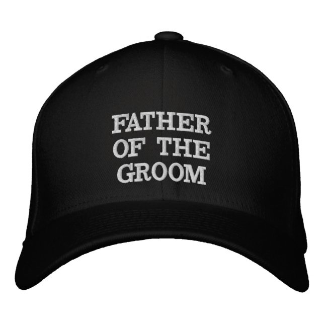 FATHER OF THE GROOM WEDDING Embroidered Baseball Cap (Front)