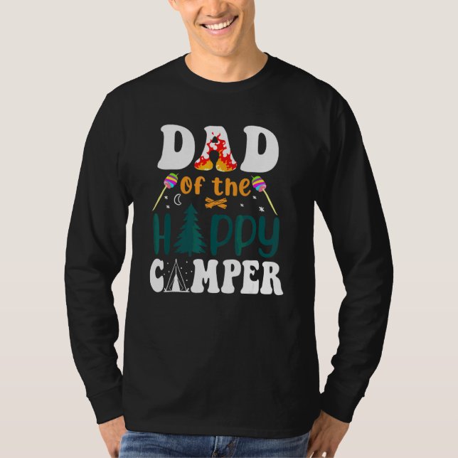 Father Of The Happy  Camping  Camper Father T-Shirt (Front)