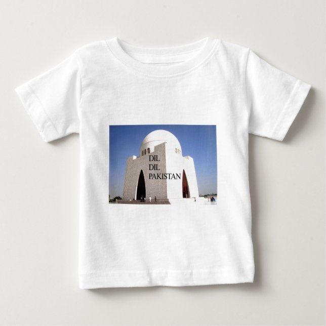 Father of the Nation: Mazar-e-Quaid Baby T-Shirt (Front)