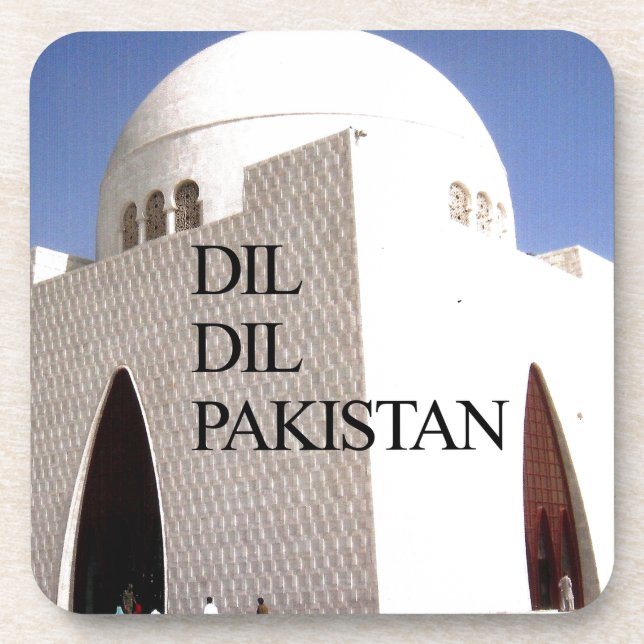 Father of the Nation: Mazar-e-Quaid Beverage Coaster (Front)