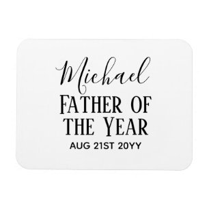 Father of the YEAR DAD Husband Man CUSTOPM TEXT Magnet