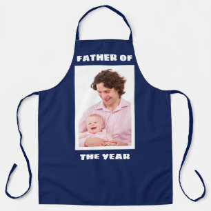 Father Of The Year Personalized Custom Photo Daddy Apron