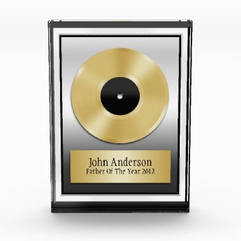 Father Of The Year Plaque Award by CowPieCreek at Zazzle