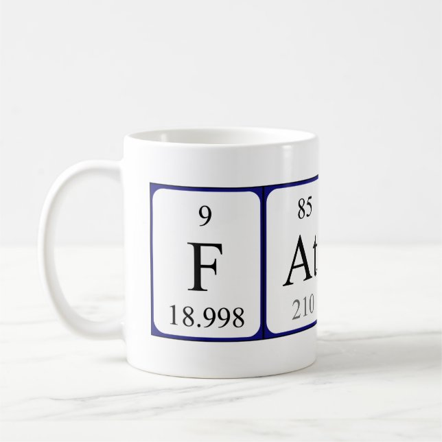 Father periodic table name mug (Left)