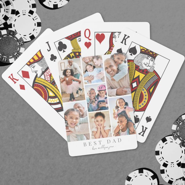 Father Personalized Dad Photo Poker Cards (Father Personalized Dad Photo Poker Cards)
