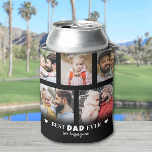 Father Photo Best Dad Can Cooler