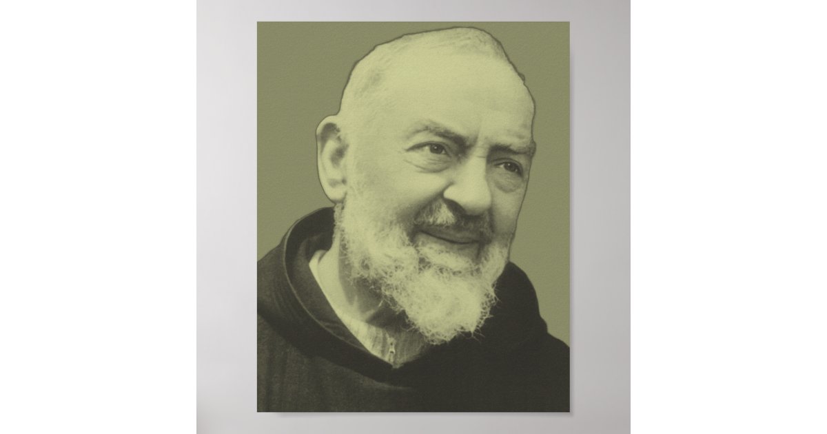 Father Pinon Father Pio of Pietrelcina Poster | Zazzle