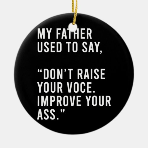 Father Quotes Of The Booty Year Funny Butt Toys  Ceramic Ornament