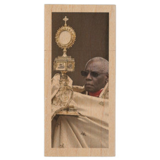 Father Robert Sarah Wood Flash Drive