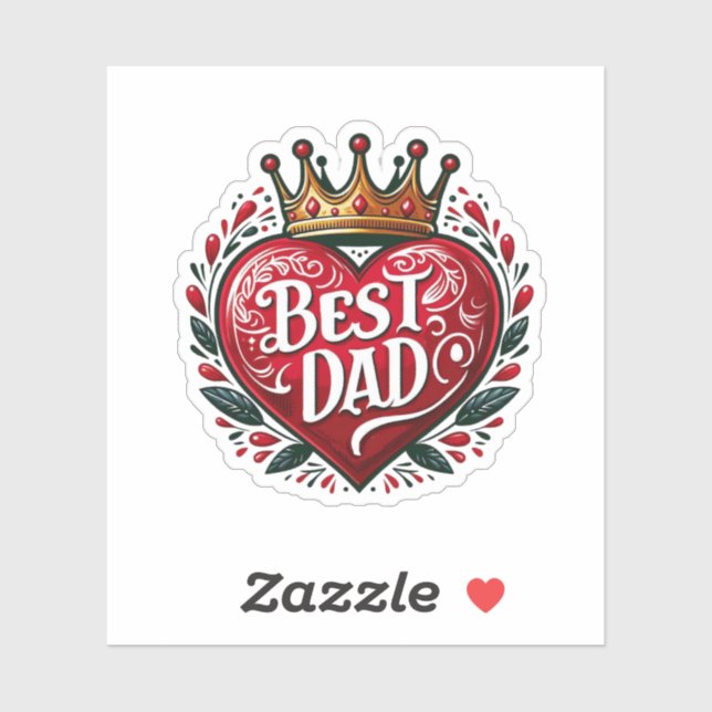 Father’s Day: Best Dad Sticker (Sheet)