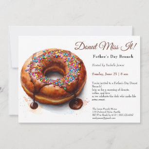 Father’s Day Brunch Invitation – Donuts & Coffee