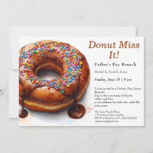 Father’s Day Brunch Invitation – Donuts & Coffee
