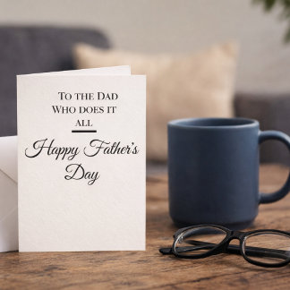 Father’s Day Card for Dad Minimal Elegant