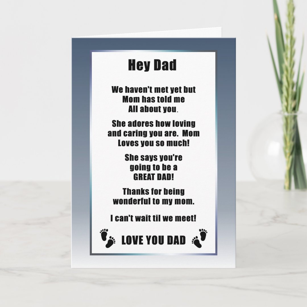 Father’s Day Card for Expectant Dad | Zazzle