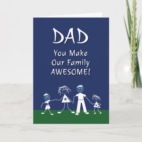 Fathers Day Card from Family