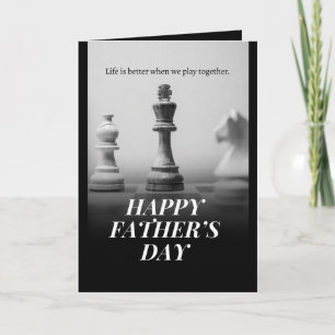 Father’s Day Chess Card – Elegant Design