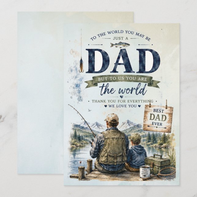 Father’s Day Fishing Card (Front/Back)